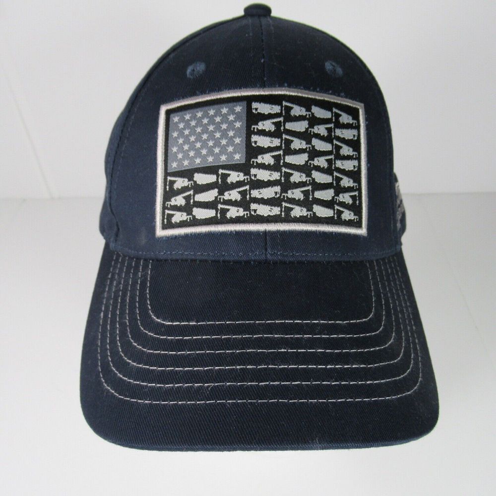 FEC Finkbiner Equipment Company Large Tractor Flag Hat‎ Blue Towsley